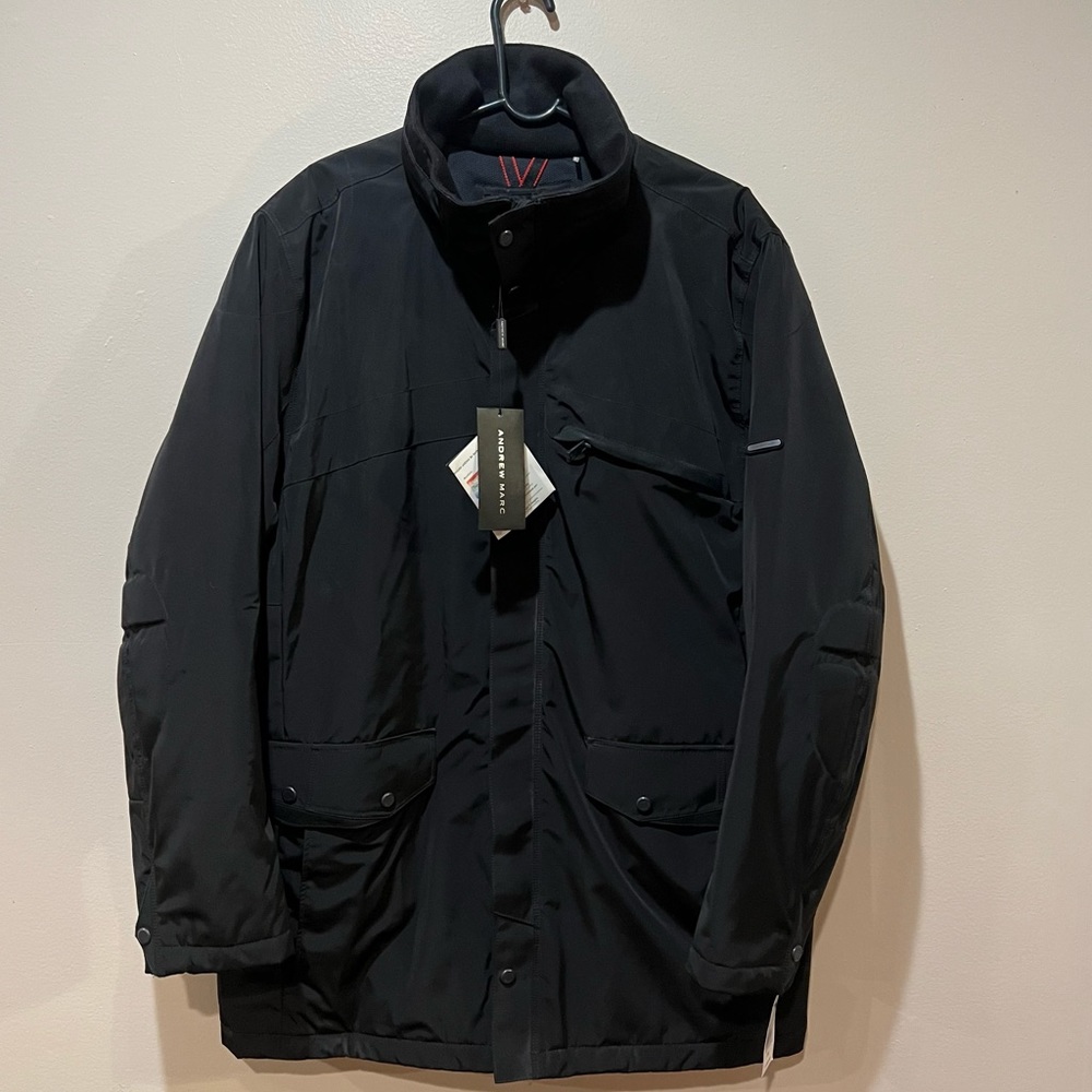 Andrew Marc Jacket Black Size XL Mens PCM Schoeller Temperature Comfort Parka